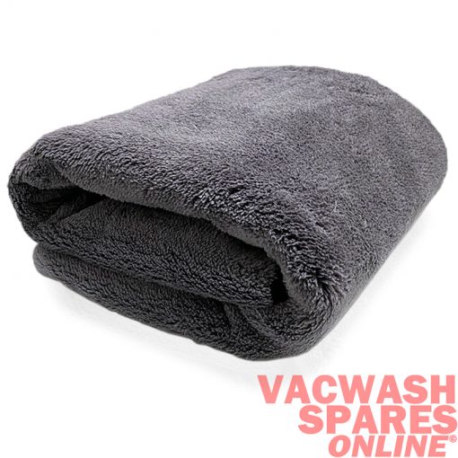 ULTIMATE GREY MICROFIBRE DRY TOWEL 80X60CM 1200GSM THICK SOFT PILE VSO