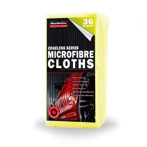Yellow Edgeless Microfibre Cloths Towels 36 Pack